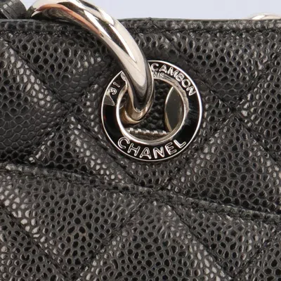 Pre-owned Chanel Grand Shopping Black Leather Tote Bag ()