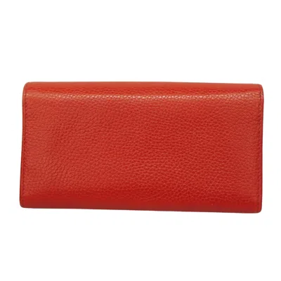 Shop Gucci Soho Red Leather Wallet  ()
