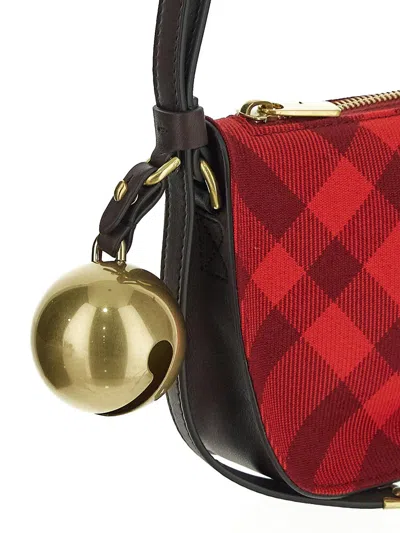 Shop Burberry Mini Shield Sling Bag In Red