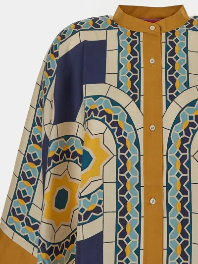 La Doublej Printed Top In Multicolor