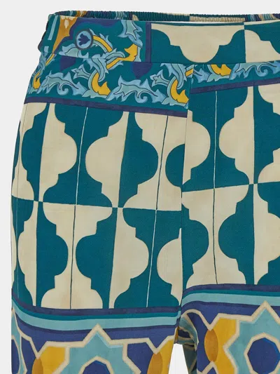 Shop La Doublej Printed Trouser In Multicolor