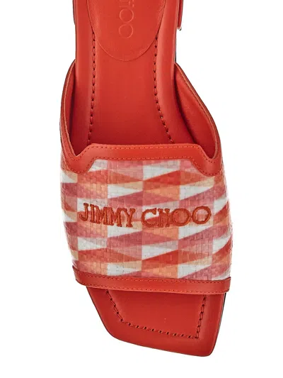 Shop Jimmy Choo Nako Flat Sandals In Multicolor