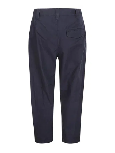 Shop Apc Renato Casual Pants In Dark Blue