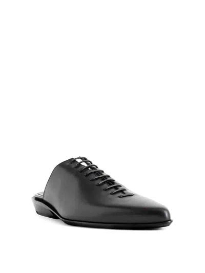 Ann Demeulemeester River Laces Mules In Black