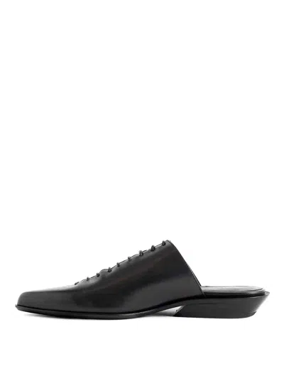 Ann Demeulemeester River Laces Mules In Black
