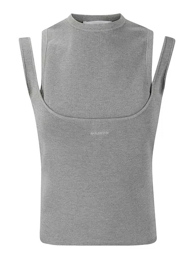Shop 16arlington Supra Knit Top In Grey