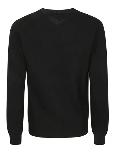 Shop Comme Des Garçons Crewneck Pullover In Black