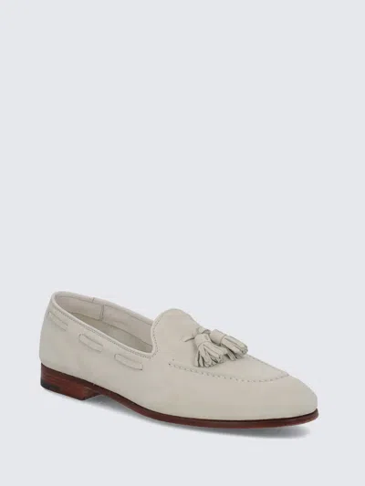 Shop Church's Suede Loafers In White