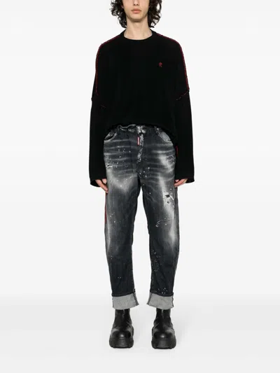Shop Dsquared2 Jeans Boot-cut - Negro In Black
