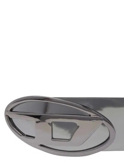 Diesel B-1dr Belt In Silver