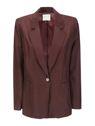 Shop Forte Forte Burgundy Jacket In Brown