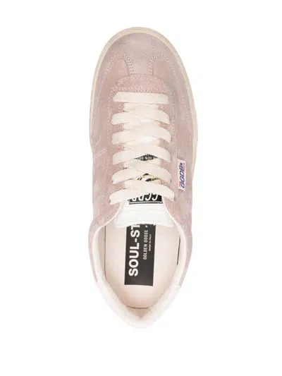 Golden Goose Soul Star' Sneakers In Purple Suede In Light Pink