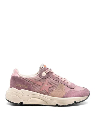 Shop Golden Goose Running Sole Lace-up Sneakers In Nude & Neutrals