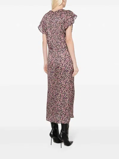 Shop Isabel Marant Graphic-print Maxi Dress In Red