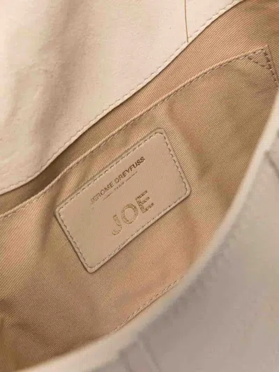 Shop Jérôme Dreyfuss Joe Leather Shoulder Bag In Light Beige