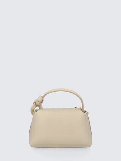 Shop Jw Anderson Small Leather Corner Bag In Beige