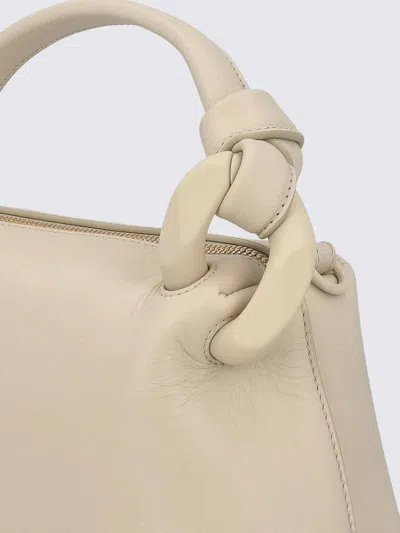 Shop Jw Anderson Small Leather Corner Bag In Beige