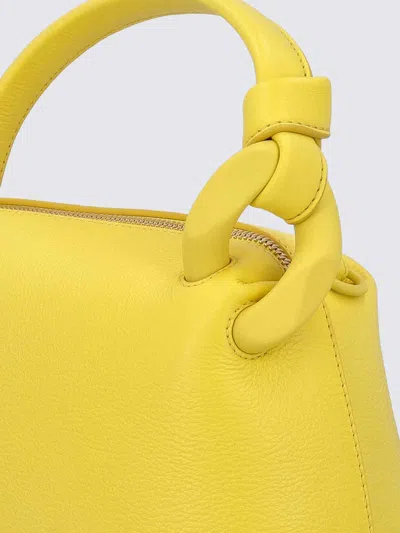 Shop Jw Anderson Small Leather Corner Bag In Yellow