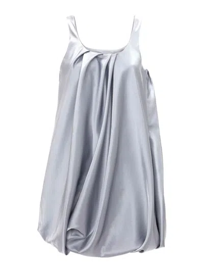 Shop Jw Anderson Twisted Sleeveless Minidress In Grey