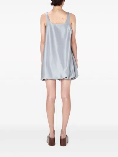 Shop Jw Anderson Twisted Sleeveless Minidress In Grey