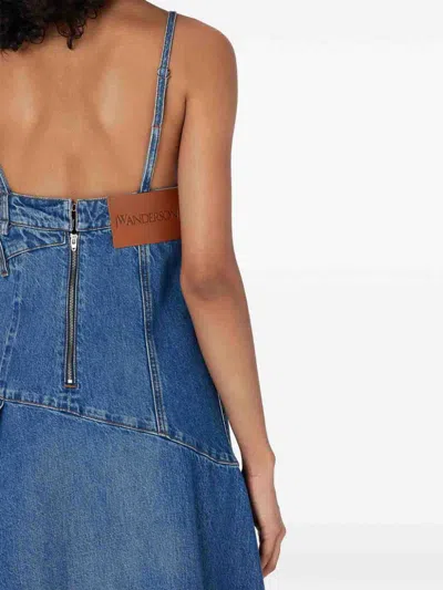 Jw Anderson J.w.anderson 'twisted Strappy' Dress In Light Blue