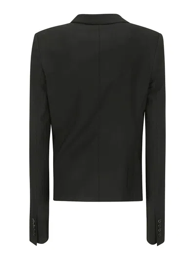 Shop Jw Anderson Draped Tailored Jacket In Black