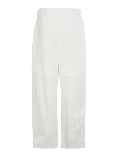 Shop Juunj Cargo Trousers In White