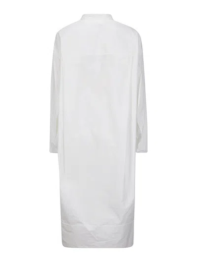 Shop Khaite Oversized Dress In White