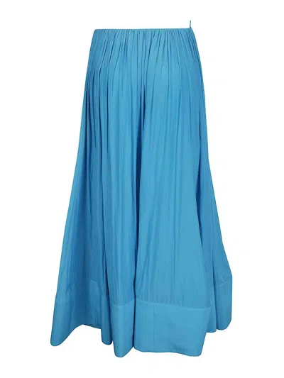 Shop Lanvin Midi Skirt In Light Blue