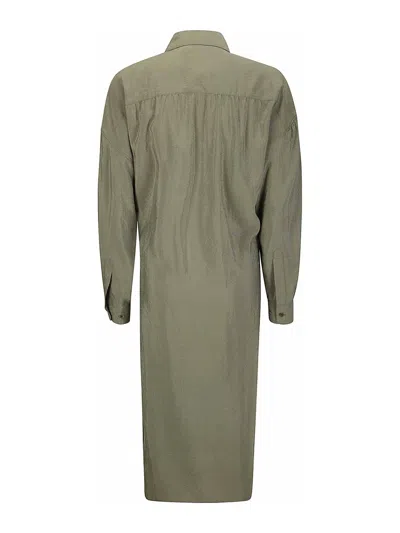 Shop Lemaire Long Dress In Grey