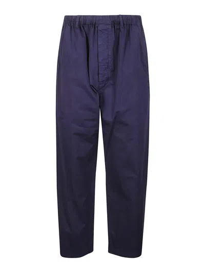 Shop Lemaire Casual Trousers In Blue