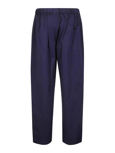 Shop Lemaire Casual Trousers In Blue