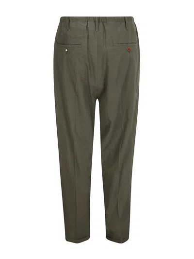 Shop Magliano Twill Trousers In Grey