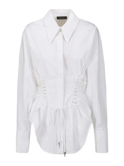 Shop Mugler White Shirt