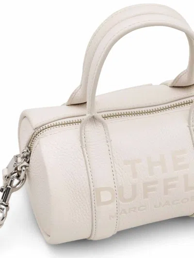 Shop Marc Jacobs The Mini Leather Duffle Bag In White