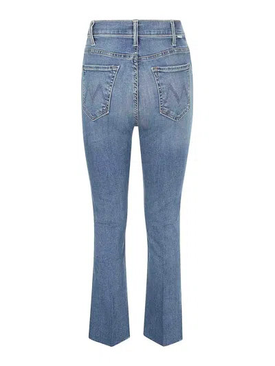 Mother The Insider Crop Step Fray Jeans Not Rough Enough In Blue