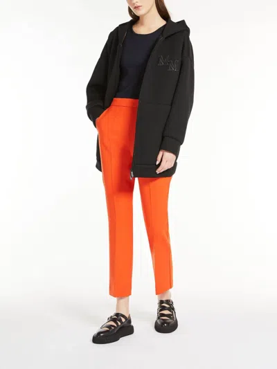 Max Mara Nepeta Ankle-length Trousers In Wool Crepe In Red