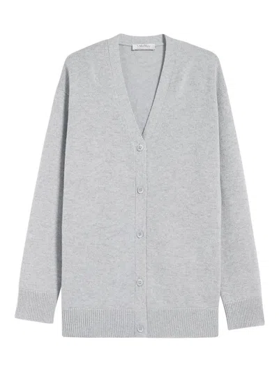 Shop Max Mara Jane Wool And Cashmere Cardigan In Grey