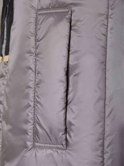 Shop Max Mara The Cube Greengo Waterproof Technical Canvas Vest In Grey