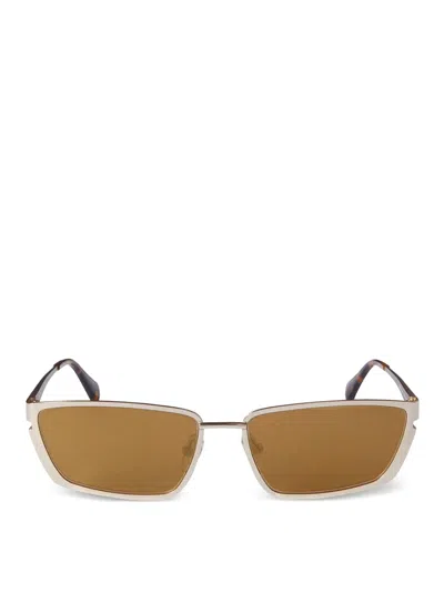 Shop Off-white Richfield Square-frame Sunglasses In Gold