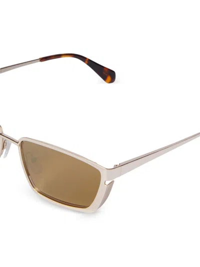 Shop Off-white Richfield Square-frame Sunglasses In Gold