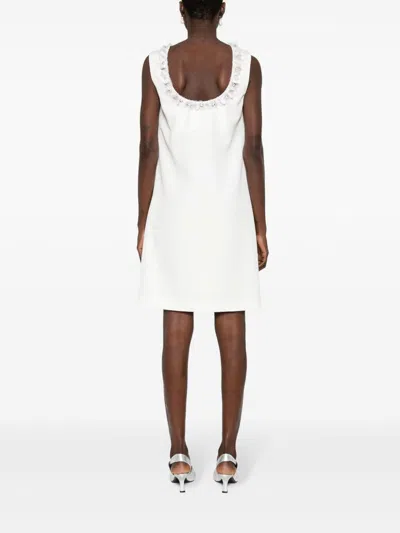P.a.r.o.s.h Sequin-embellished Mini Dress In White