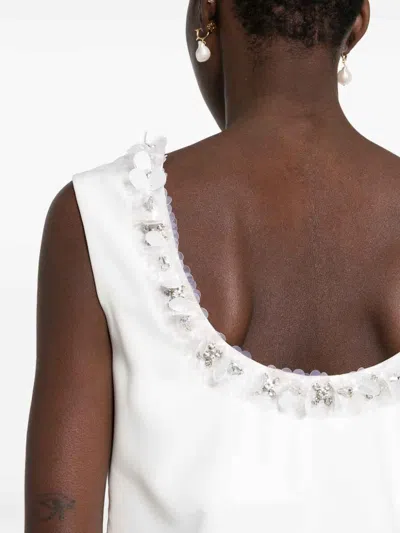 P.a.r.o.s.h Sequin-embellished Mini Dress In White