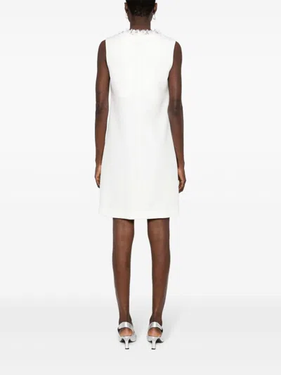 P.a.r.o.s.h Sleeveless Sequin-embellished Dress In White