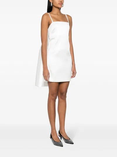 Shop P.a.r.o.s.h Papavero Mini Dress In White