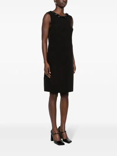 P.a.r.o.s.h Sequin-embellished Column Dress In Black