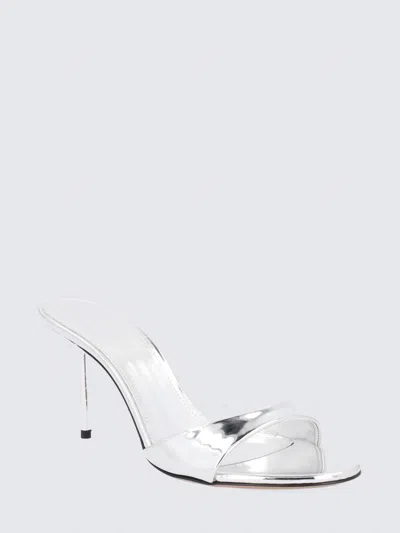 Shop Paris Texas Lidia Mule  In Mirrored Leather In Silver