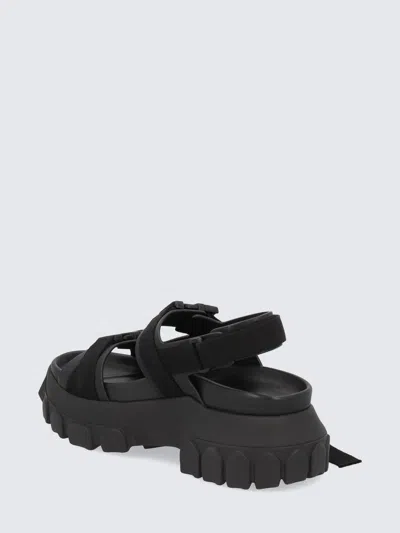 Shop Rick Owens Tractor Sandal In Leather In Black