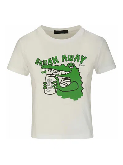 Shop Ssheena Crew Neck T-shirt In White