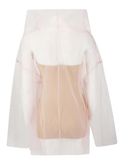 Shop Sportmax Oversized Tulle Sweater In Pink